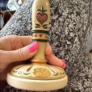 New Brown Bag Cookie Press ceramic heart